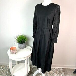 Who What Wear womens Balloon long sleeve black dress size XS